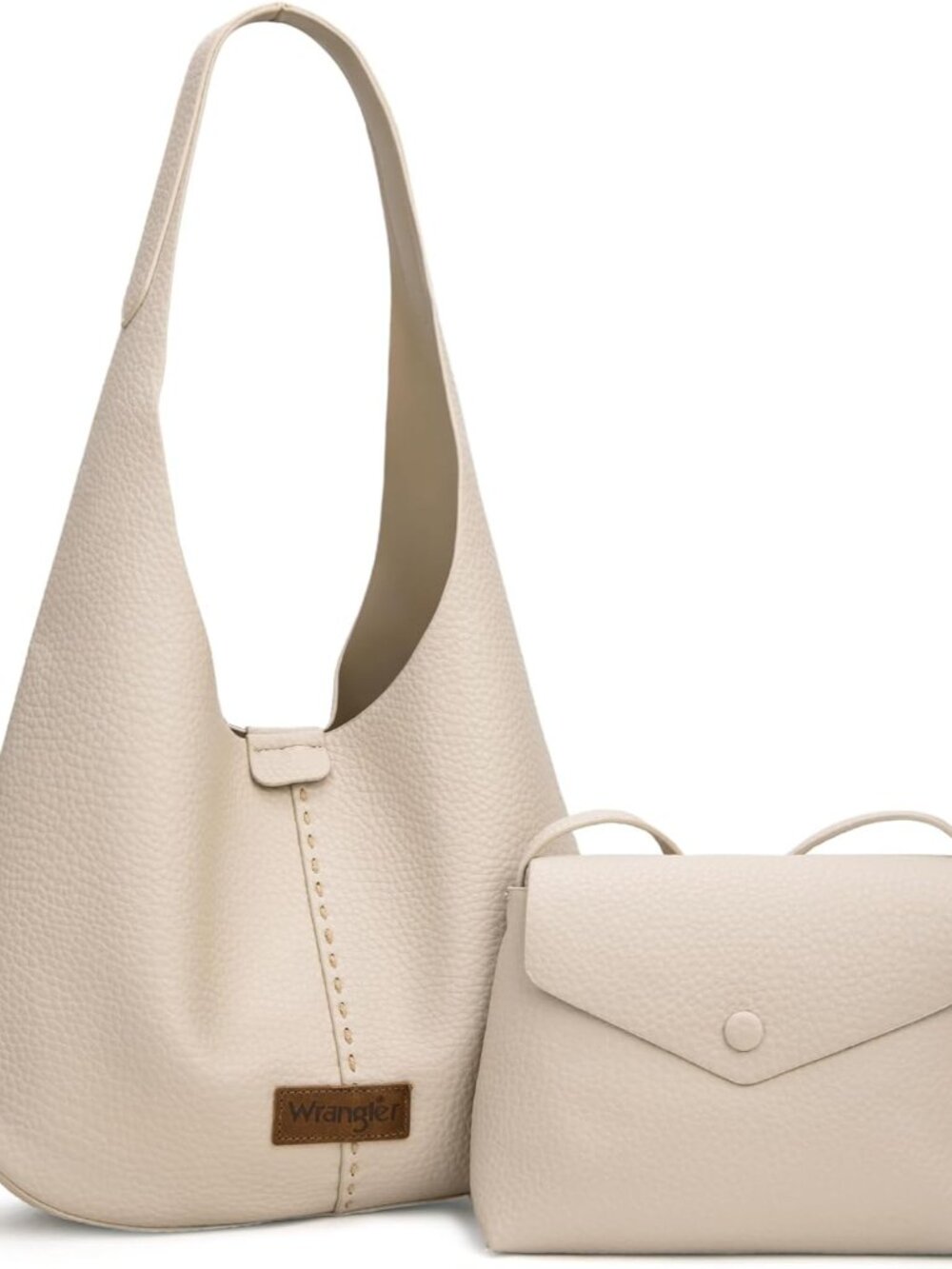 Wrangler Hobo Bag Purse for Women 2PCS Set, Slouchy Shoulder Handbags with Small